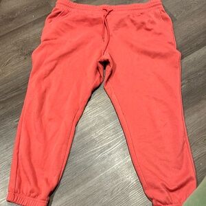 Coral sweatpants